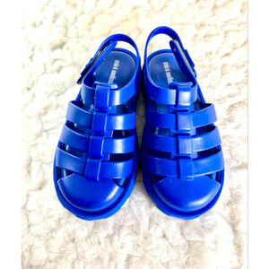 Mini Melissa Megan Fisherman blue sandals toddler size 11